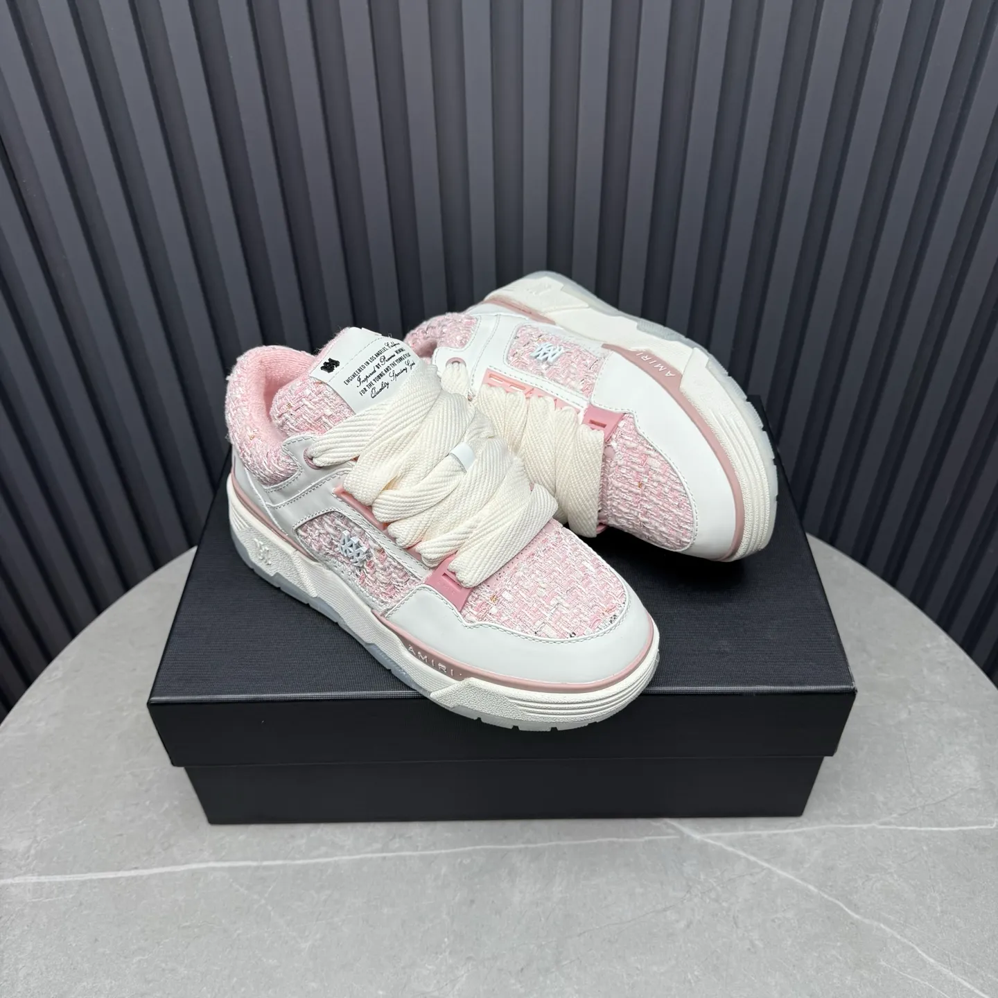 Men's shoes 💰660💰 AMIRI AMIRI trendy brand hot sale 🔥 Available all year round, couples 💑 Official website synchronization Imported fabrics 1⃣️ vs 1⃣️ replica, original factory special original sole, 35-45 (45. non-refundable)
